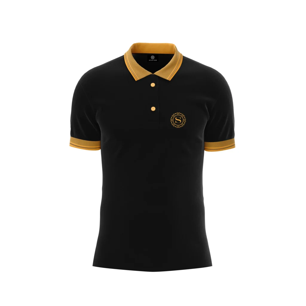 Bold Black Polo T Shirt - Snover
