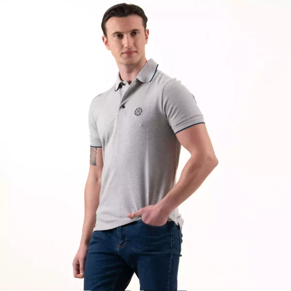 Elegant-Grey-Polo-T-Shirt-left