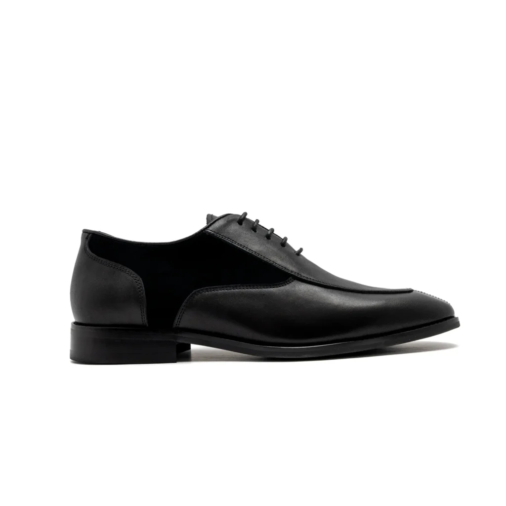 SUNSEA 23SS Cut まわら Off Lace-up Shoes Black