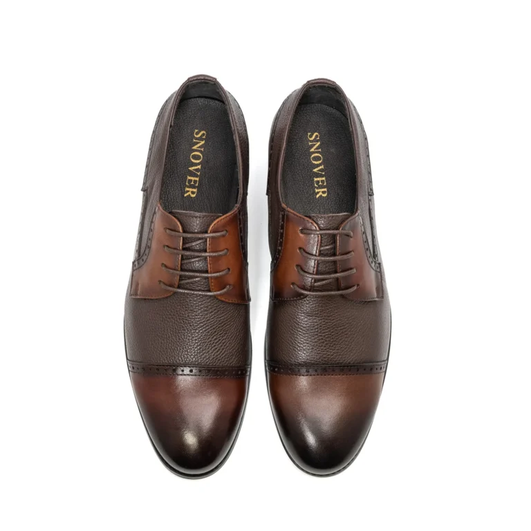 Brown Dress Shoes calf leather front