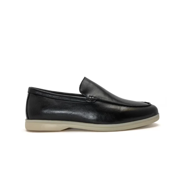 Calf leather loafers black by snover