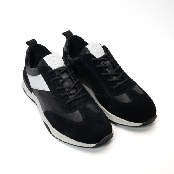 Low Top Leather Sneakers front by snover