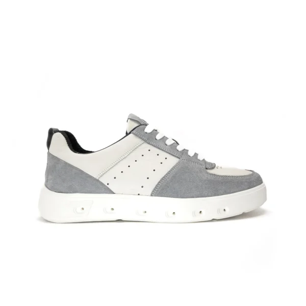 White Grey Sneakers For Men by snover