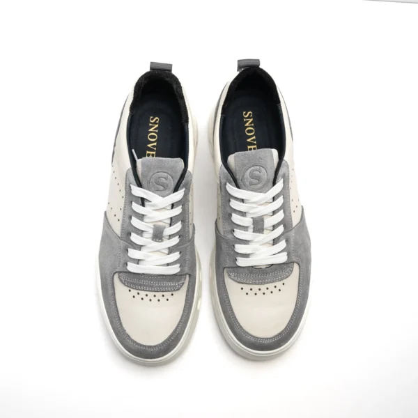 White Grey Sneakers For Men pair