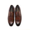 Wingtip Brown Leather Shoes front