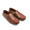 Brown leather loafers os12 pair