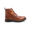 High Ankle Brown Wingtip Shoes