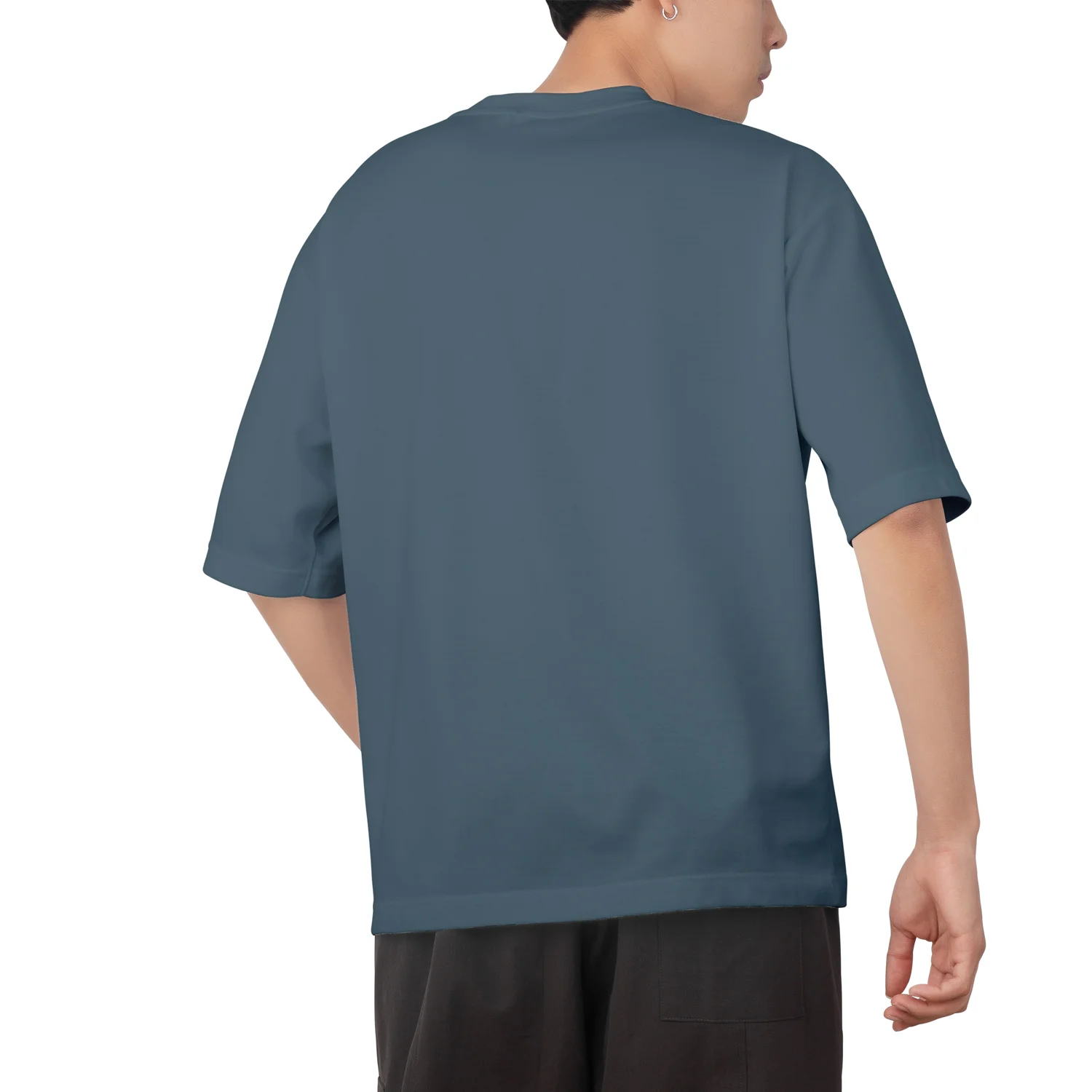 Indigo Blue Oversized T Shirt 2