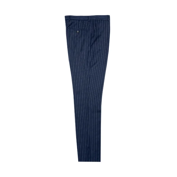 Wide Stripe Dark Blue Suit-pant-FS-11