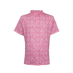 Floral Pink Golf T Shirt