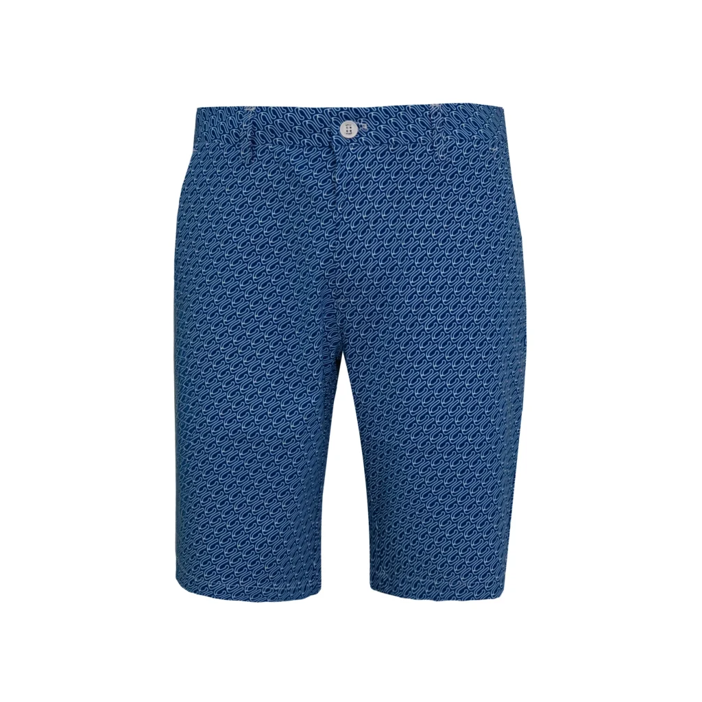 Aggressive Indigo Blue Golf Shorts Snover