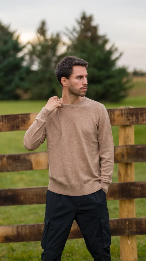 Beige Sweater 100% Merino Wool