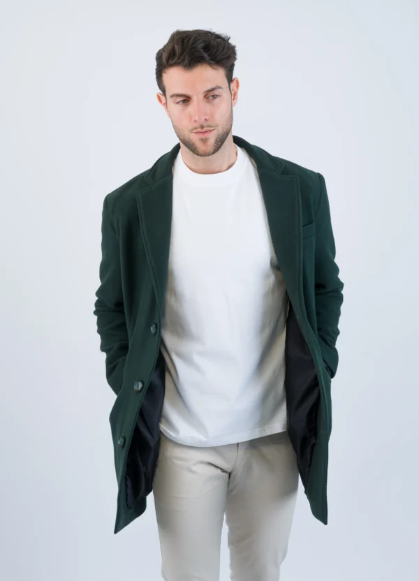 Green Trench coat for men