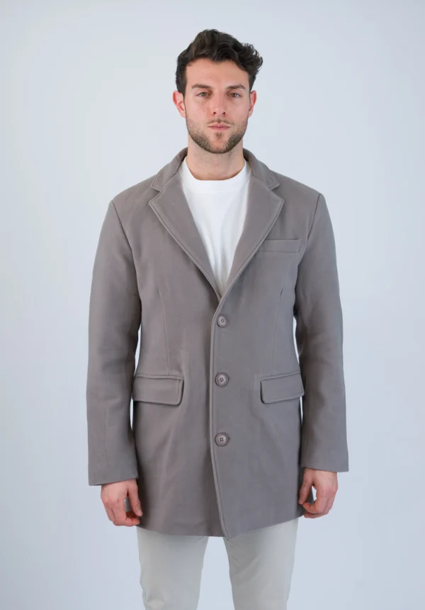 grey trench coat for men