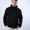 Black Zip Up Sweater for men