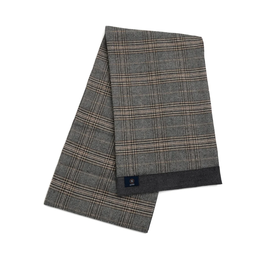 Grey Check Scarf Snover