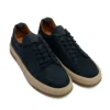 blue low sneakers for men leather shoes