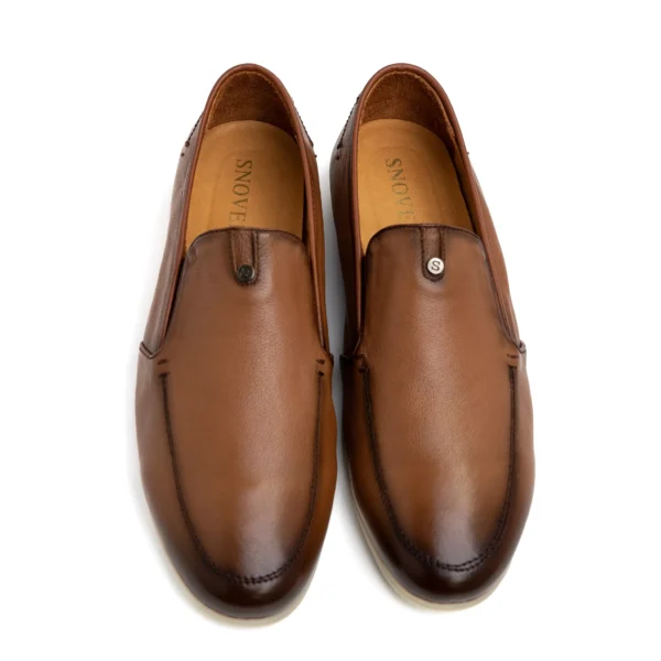 Tan leather loafers for men leather shoes