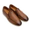 Tan leather loafers for men leather shoes
