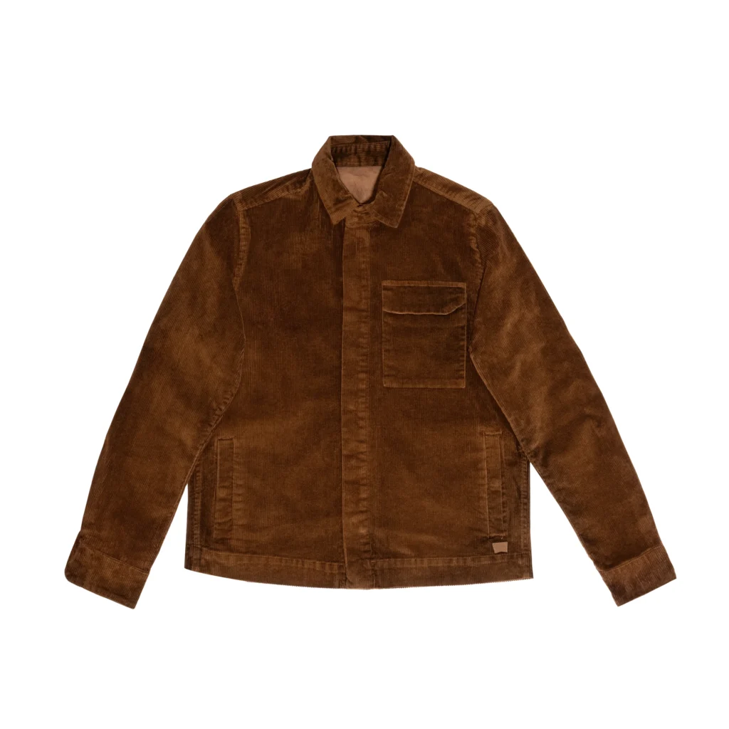 Best Brown Corduroy Track Shirt For Men - Snover