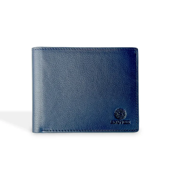 Leather Navy Blue Wallet