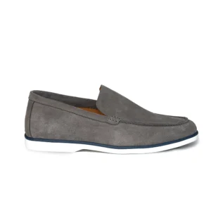 Gray Suede Loafer