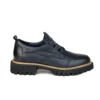 Navy Blue Chunky Sole Derby Shoe