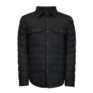 Black Wool Collar Jacket