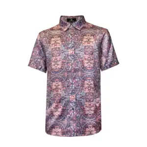 Rust and Grey Floral Shirt